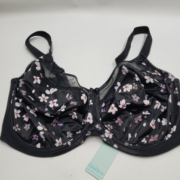 New Goddess Kayla Full Support Floral Bra 38J - Picture 5 of 14